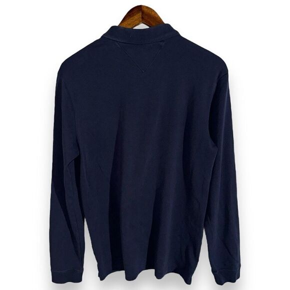 Navy Brax Philip L/S Jersey Polo Shirt Size M - Picture 7 of 9